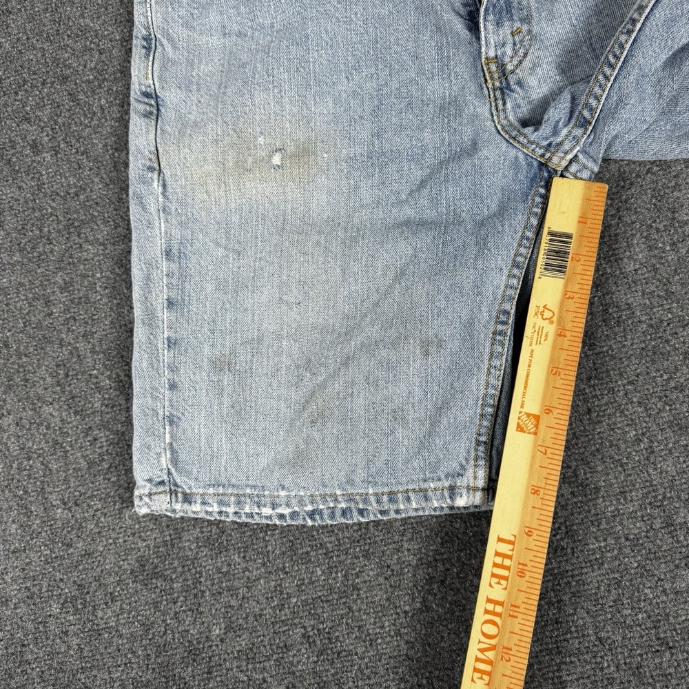 Vintage Levi's 505 Distressed Denim Shorts 34 Light Wash Jorts Streetwear Y2K - Picture 8 of 10